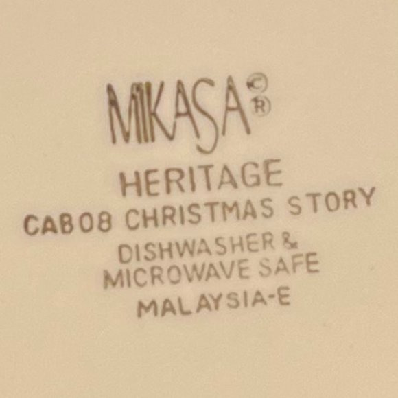 Mikasa Heritage “Christmas Story” Cup and Saucer Set ~ CAB 08 ~ Holiday Tree - Picture 7 of 8